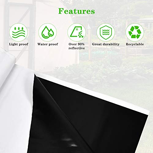 iPower LGFILMPEBW10 Black and White Panda 10 x 10 ft Hydroponics P...