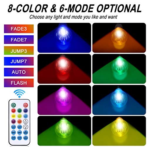 Outdoor String Lights, 96FT Multicolor LED Dimmable RGB with Remot...