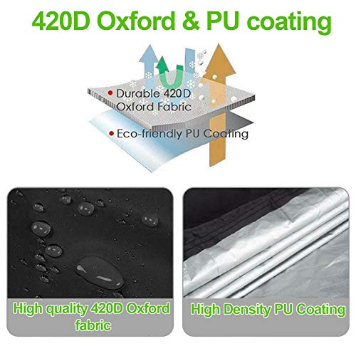 Iptienda Lawn Mower Cover - Waterproof Heavy Duty Outdoor Anti-UV ...