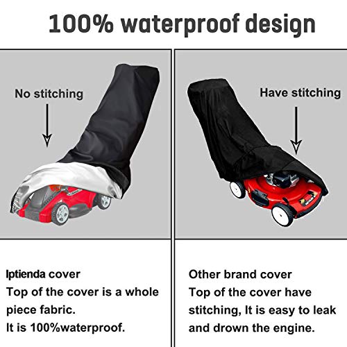 Iptienda Lawn Mower Cover - Waterproof Heavy Duty Outdoor Anti-UV ...