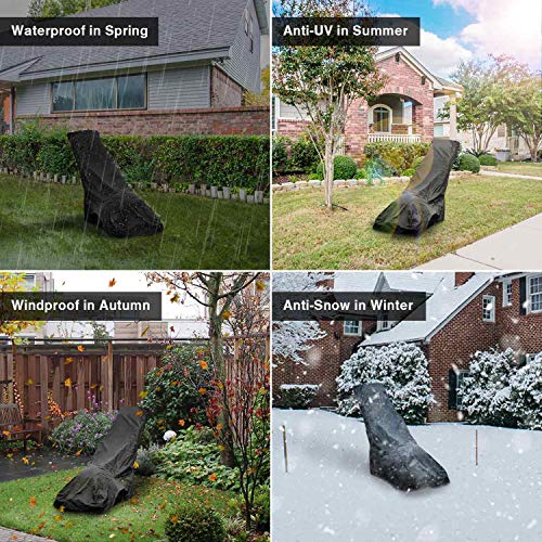 Iptienda Lawn Mower Cover - Waterproof Heavy Duty Outdoor Anti-UV ...