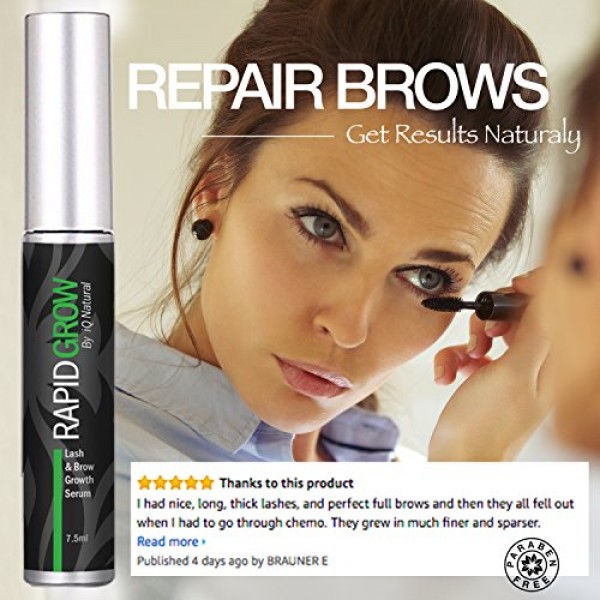 Eyelash Growth Serum for Thicker, Longer Lashes | Organic Eyebrow ...
