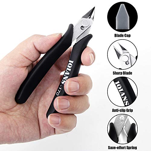 IQIANS 170 Wire Cutters Precision Electronic Flush Cutter Small Mi...