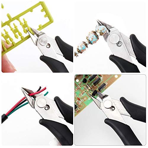 IQIANS 170 Wire Cutters Precision Electronic Flush Cutter Small Mi...