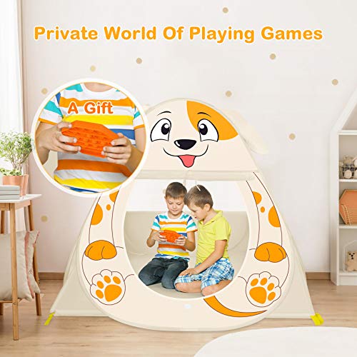 IREENUO Kids Pets Play Tent No Assembly Required Foldable Playhous...