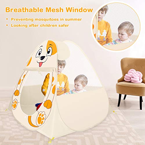IREENUO Kids Pets Play Tent No Assembly Required Foldable Playhous...