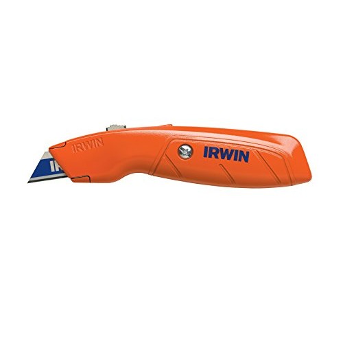 IRWIN Hi-Vis Retractable Utility Knife, 2082300, Orange