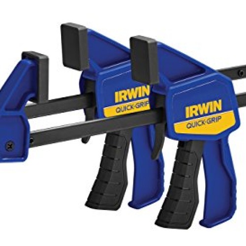 IRWIN QUICK-GRIP Bar Clamp, One-Handed Mini, 6-Inch, 2-Pack 1964743