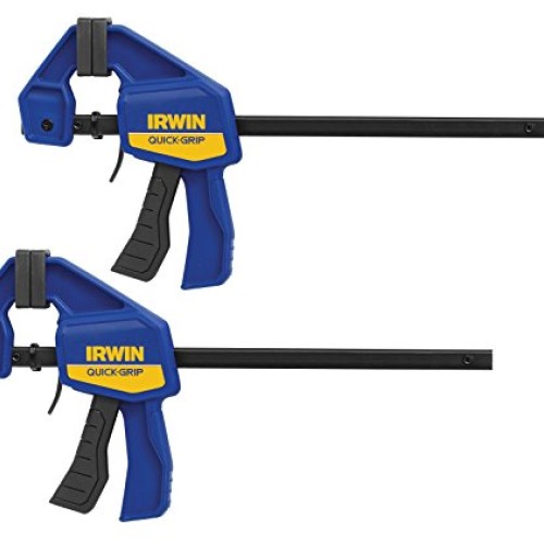 IRWIN QUICK-GRIP Bar Clamp, One-Handed Mini, 6-Inch, 2-Pack 1964743