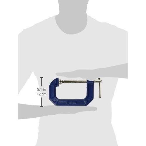 IRWIN QUICK-GRIP C Clamp, 4-Inch 225104,Blue, Gray