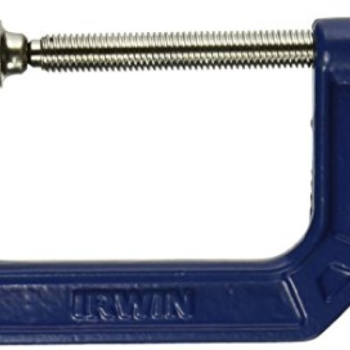 IRWIN QUICK-GRIP C Clamp, 4-Inch 225104,Blue, Gray