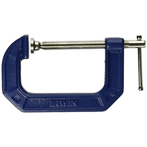 IRWIN QUICK-GRIP C Clamp, 4-Inch 225104,Blue, Gray