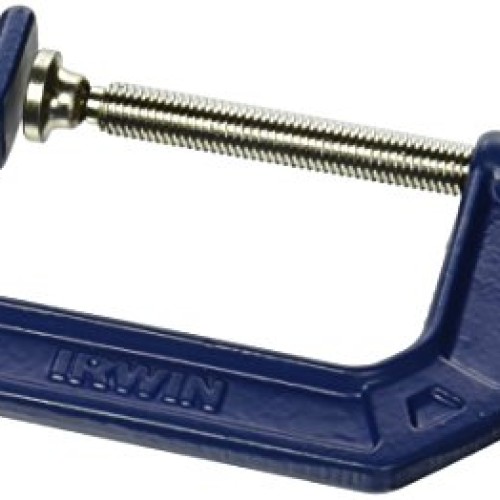 IRWIN QUICK-GRIP C Clamp, 4-Inch 225104,Blue, Gray