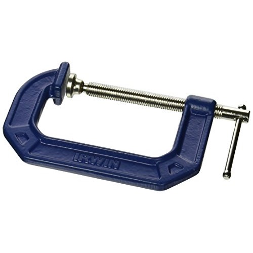 IRWIN QUICK-GRIP C Clamp, 4-Inch 225104,Blue, Gray