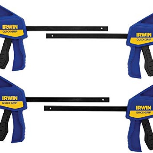 IRWIN QUICK-GRIP Clamps, One-Handed, Mini Bar, 6-Inch, 4-Pack 196...