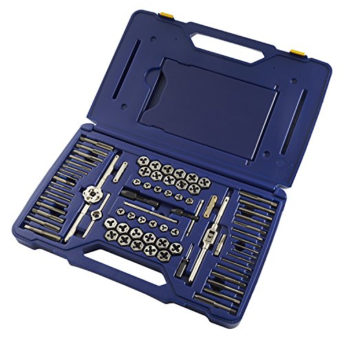 IRWIN Tap And Die Set, Machine Screw/SAE/Metric, 76-Piece 26376