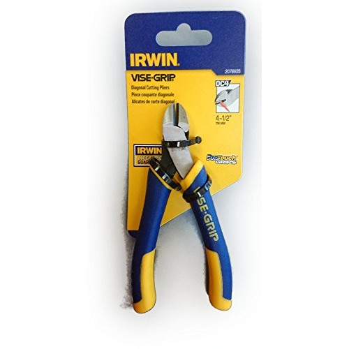 IRWIN Tools VISE-GRIP Pliers, Standard Diagonal with Spring, 4 1/2...