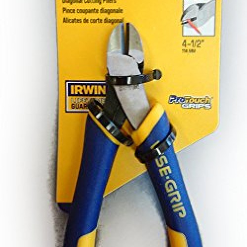 IRWIN Tools VISE-GRIP Pliers, Standard Diagonal with Spring, 4 1/2...