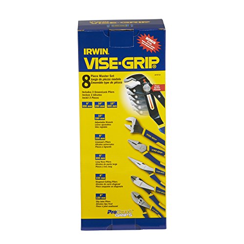 IRWIN VISE-GRIP GrooveLock Pliers Set, 8-Piece 2078712