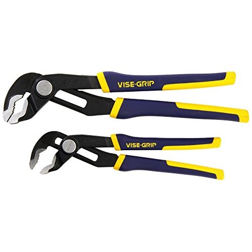 IRWIN VISE-GRIP GrooveLock Pliers Set, V-Jaw, 2-Piece 2078709