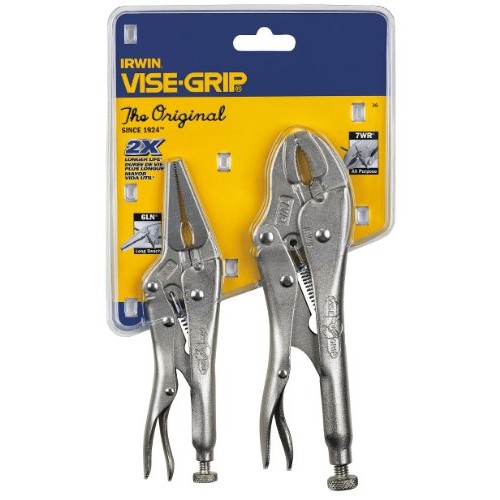 IRWIN VISE-GRIP Original Locking Pliers Set with Wire Cutter, 2-Pi...