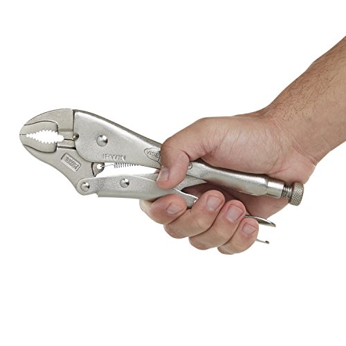 IRWIN VISE-GRIP Original Locking Pliers with Wire Cutter, Curved J...