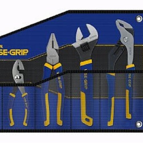IRWIN VISE-GRIP Pliers Set with Tool Wrap, 5-Piece 2078708