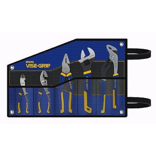 IRWIN VISE-GRIP Pliers Set with Tool Wrap, 5-Piece 2078708