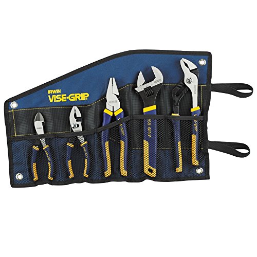 IRWIN VISE-GRIP Pliers Set with Tool Wrap, 5-Piece 2078708