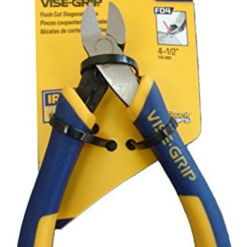 IRWIN VISE-GRIP Pliers with Spring, Flush Cut, Diagonal, 4-1/2-inc...
