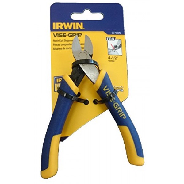 IRWIN Tools VISE-GRIP Pliers 2078935 Standard Diagonal with Spring 4 1/2-Inch 