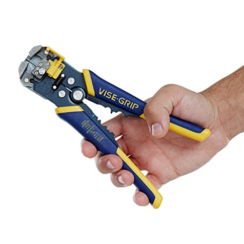 IRWIN VISE-GRIP Wire Stripper, Self-Adjusting, 8-Inch 2078300