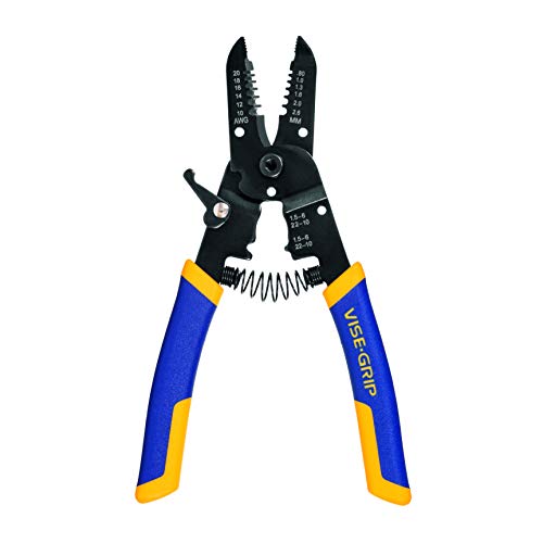 IRWIN VISE-GRIP Wire Stripping Tool / Wire Cutter, 7-Inch 2078317