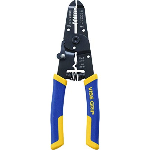 IRWIN VISE-GRIP Wire Stripping Tool / Wire Cutter, 7-Inch 2078317