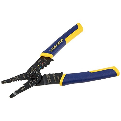 IRWIN VISE-GRIP Wire Stripping Tool / Wire Cutter, 8-Inch 2078309