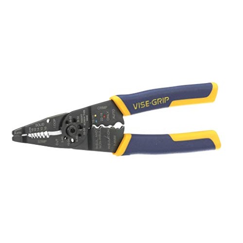 IRWIN VISE-GRIP Wire Stripping Tool / Wire Cutter, 8-Inch 2078309