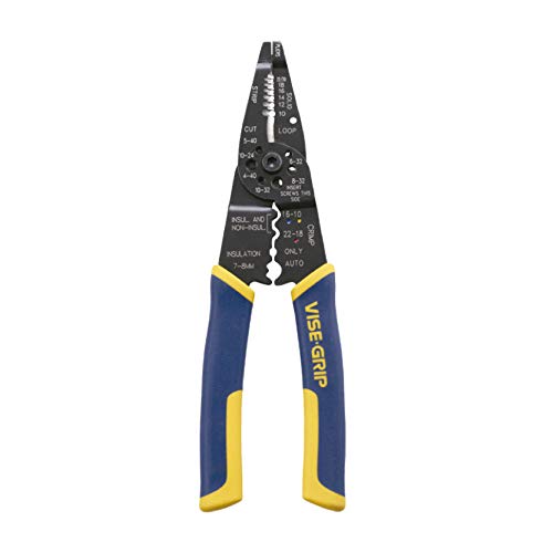 IRWIN VISE-GRIP Wire Stripping Tool / Wire Cutter, 8-Inch 2078309