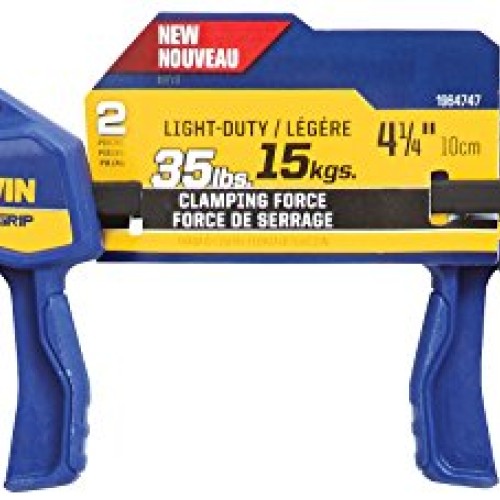 IRWINQUICK-GRIPOne-Handed Micro Bar Clamp 2 Pack, 4-1/4, 1964747