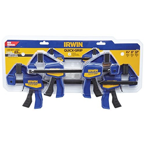 IRWINQUICK-GRIPOne-Handed Mini Bar Clamp 6 Pack, 2 4-1/4, 2 6...