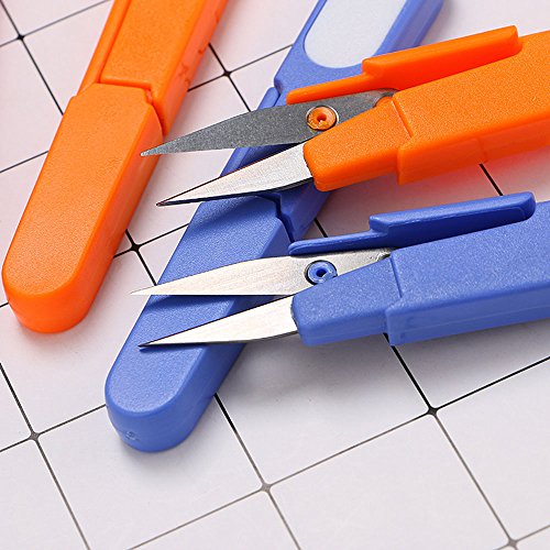 ISKYBOB 4 Pack Sewing Scissors Clippers, Embroidery Thrum Yarn Fis...