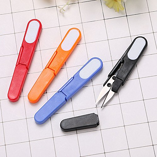 ISKYBOB 4 Pack Sewing Scissors Clippers, Embroidery Thrum Yarn Fis...