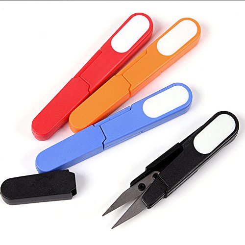 ISKYBOB 4 Pack Sewing Scissors Clippers, Embroidery Thrum Yarn Fis...