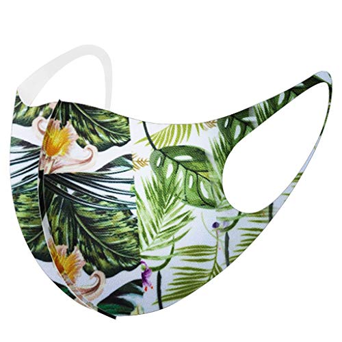 Islandse 7PC Adults Dust Face Bandanas with Folding line, Hallowee...