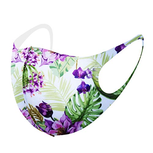 Islandse 7PC Adults Dust Face Bandanas with Folding line, Hallowee...