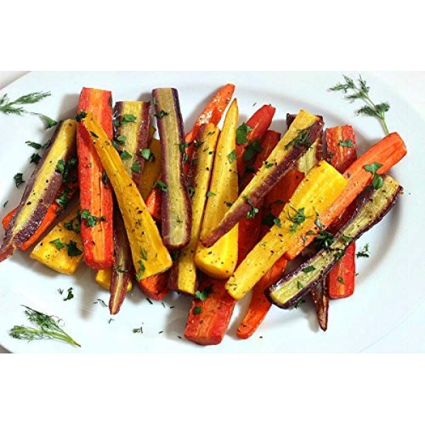Rainbow Blend Carrot Seeds, 500+ Premium Heirloom Seeds, Rare Vari...