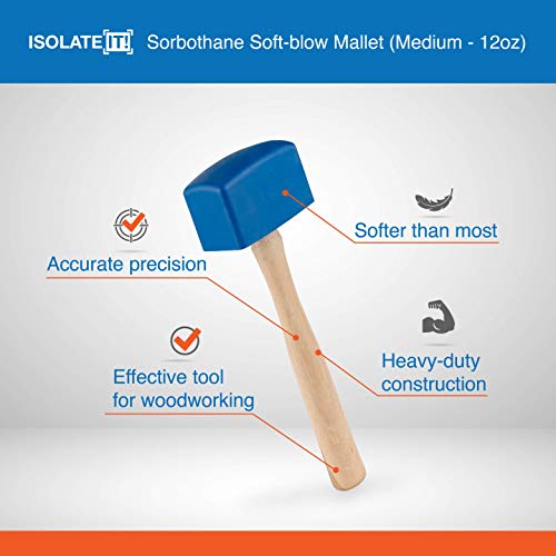 Sorbothane Soft-Blow Mallet for Furniture Construction and Woodwor...
