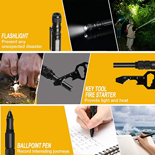 Multi-Tool Gifts for Men Tactical Pen Tactical Flashlight Survival...