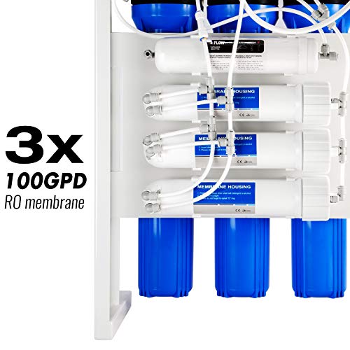 iSpring RCB3P 300 GPD Light Commercial Reverse Osmosis RO Water Fi...