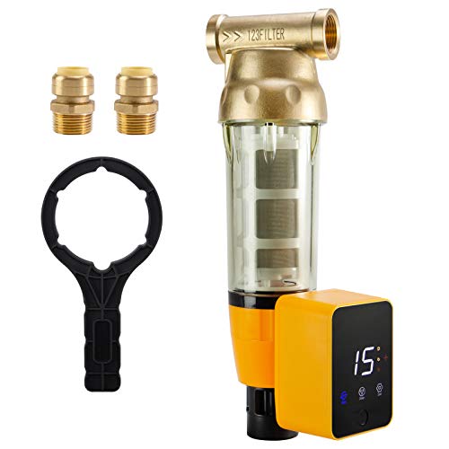 iSpring WSP50ARB Reusable Whole House Spin-down Sediment Water Fil...