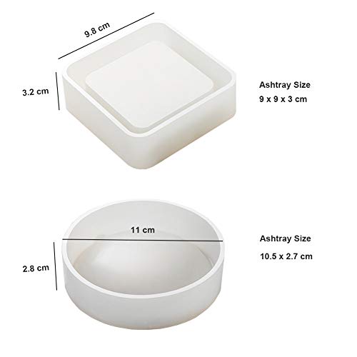 Ashtray Molds for Resin Casting Resin Silicone Molds for Ashtray S...